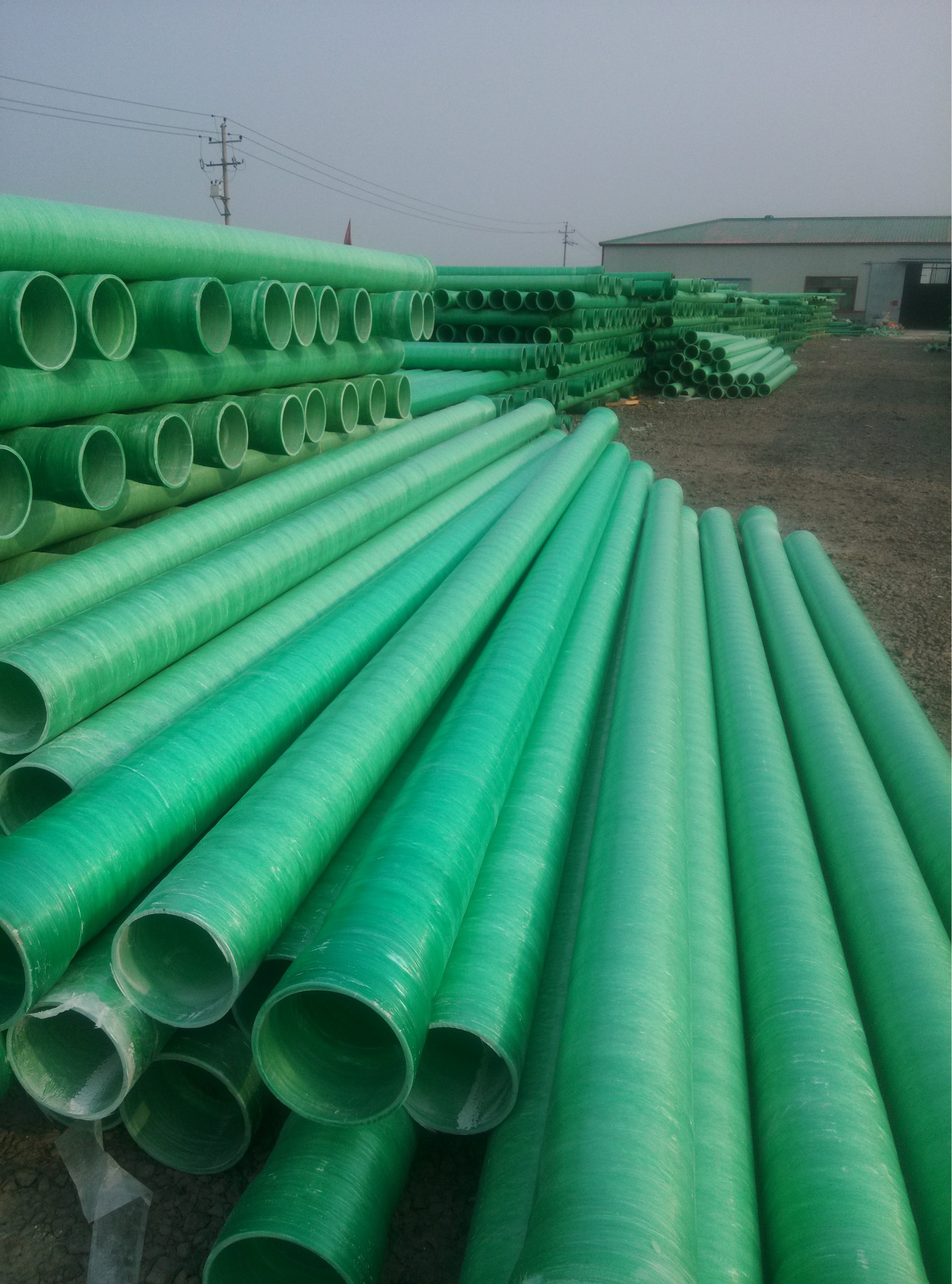 河北供应玻璃钢加沙缠绕管 玻璃钢电力管175*8