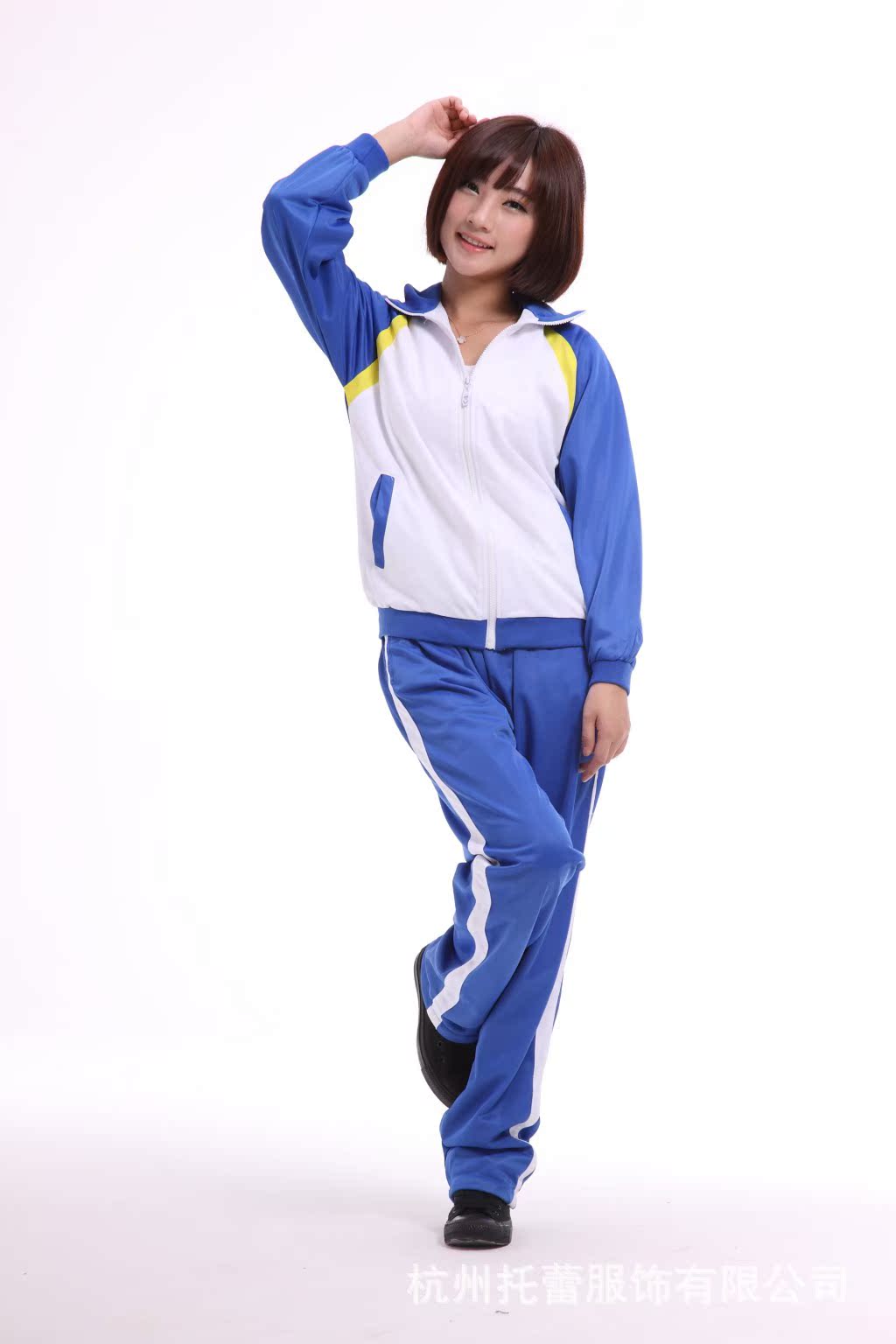 校服厂家 学生校服** 新款校服 金光绒面料校服**aq901-电线电缆交易