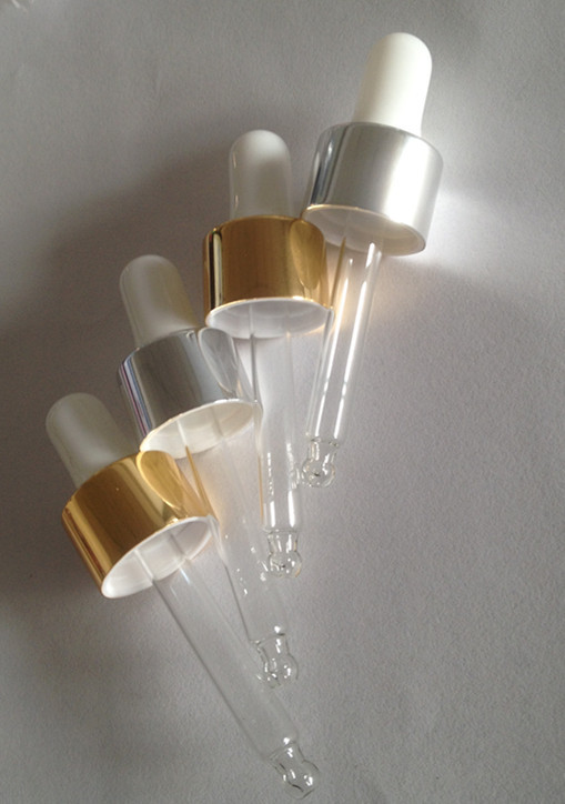 精油滴管 胶头滴管 高档18牙电化铝圈精华液滴管