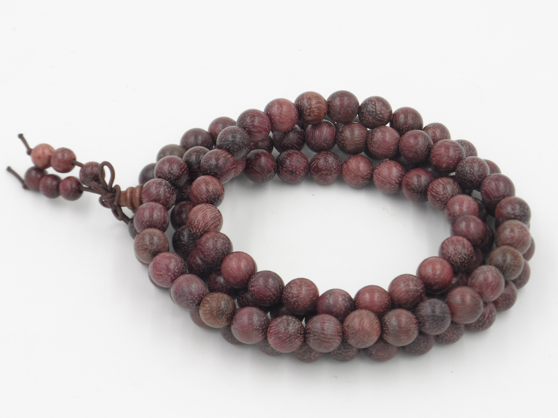 沉香紫罗兰佛珠手串藏式108颗念珠手链玫瑰紫檀古文玩木质工艺品