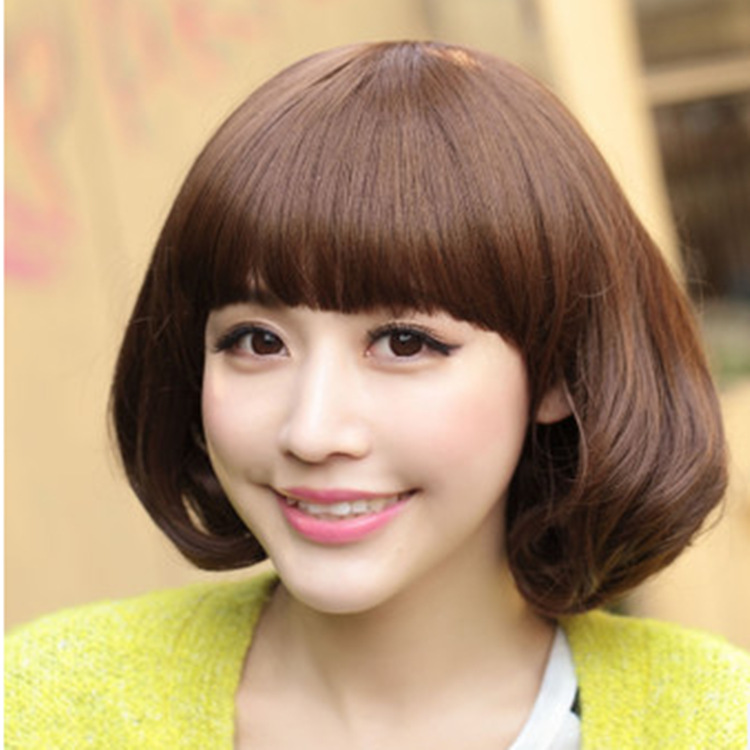 假发女 梨花头 短发 女 bobo头蓬松韩国假发卷发整顶假发-阿里巴巴