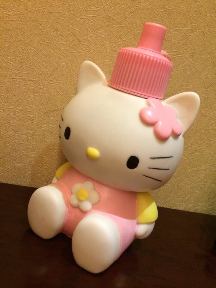 新款正品hello kitty凯蒂猫3d立体保温杯儿童杯公仔水壶一件代发