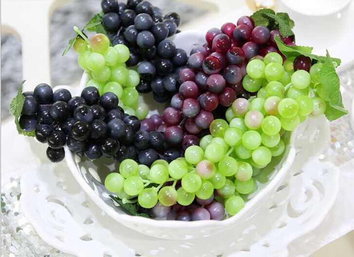 跨境专供仿真葡萄假提子大葡萄串戴霜葡萄仿真水果加水果拍摄道具