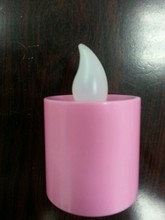 厂家提供吹塑PE蜡烛灯塑胶配件 米白色吹塑仿真LED蜡烛灯火焰头