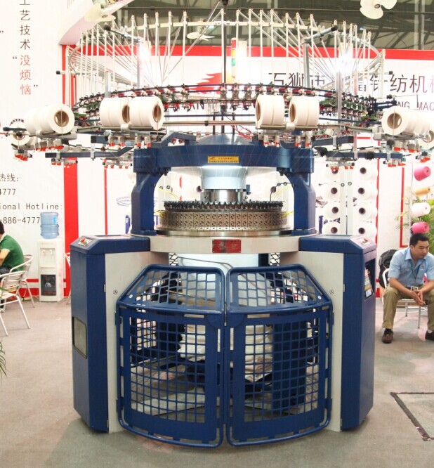 供应不倒绒,罗马布双面针织大圆机 汉马大圆机