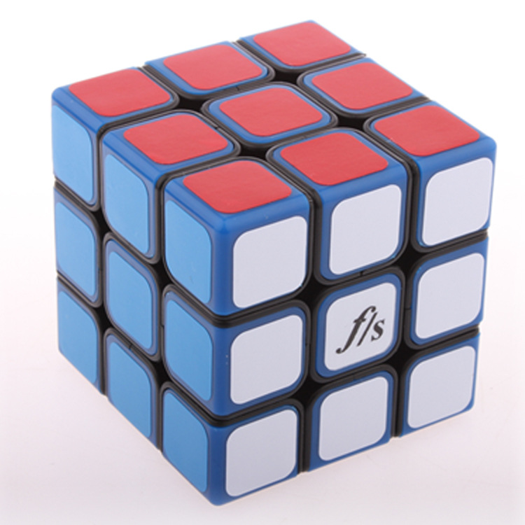 方是小霜刃黑色底蓝色盖新年特别版3阶专业顺滑三阶魔方