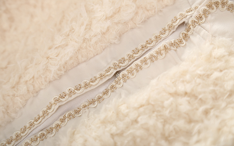 英伦人造毛羊羔毛羊羔绒小香风短款外套秋冬上衣厚外衣支持代销