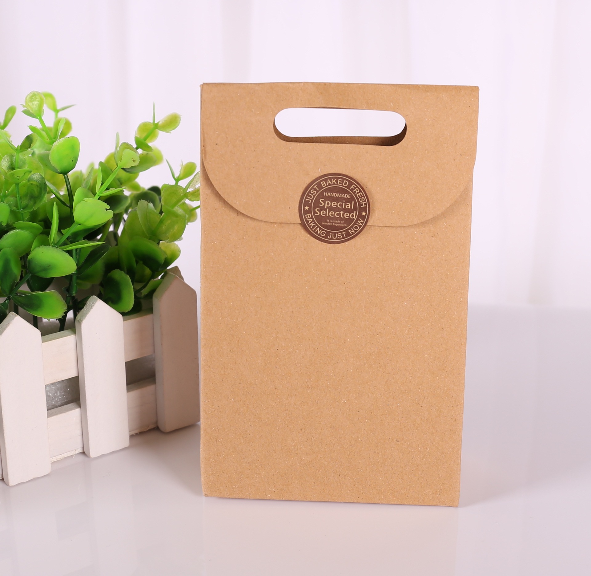 f14牛皮纸封口贴 手工diy日记烘焙蛋糕信封请柬复古牛皮贴纸