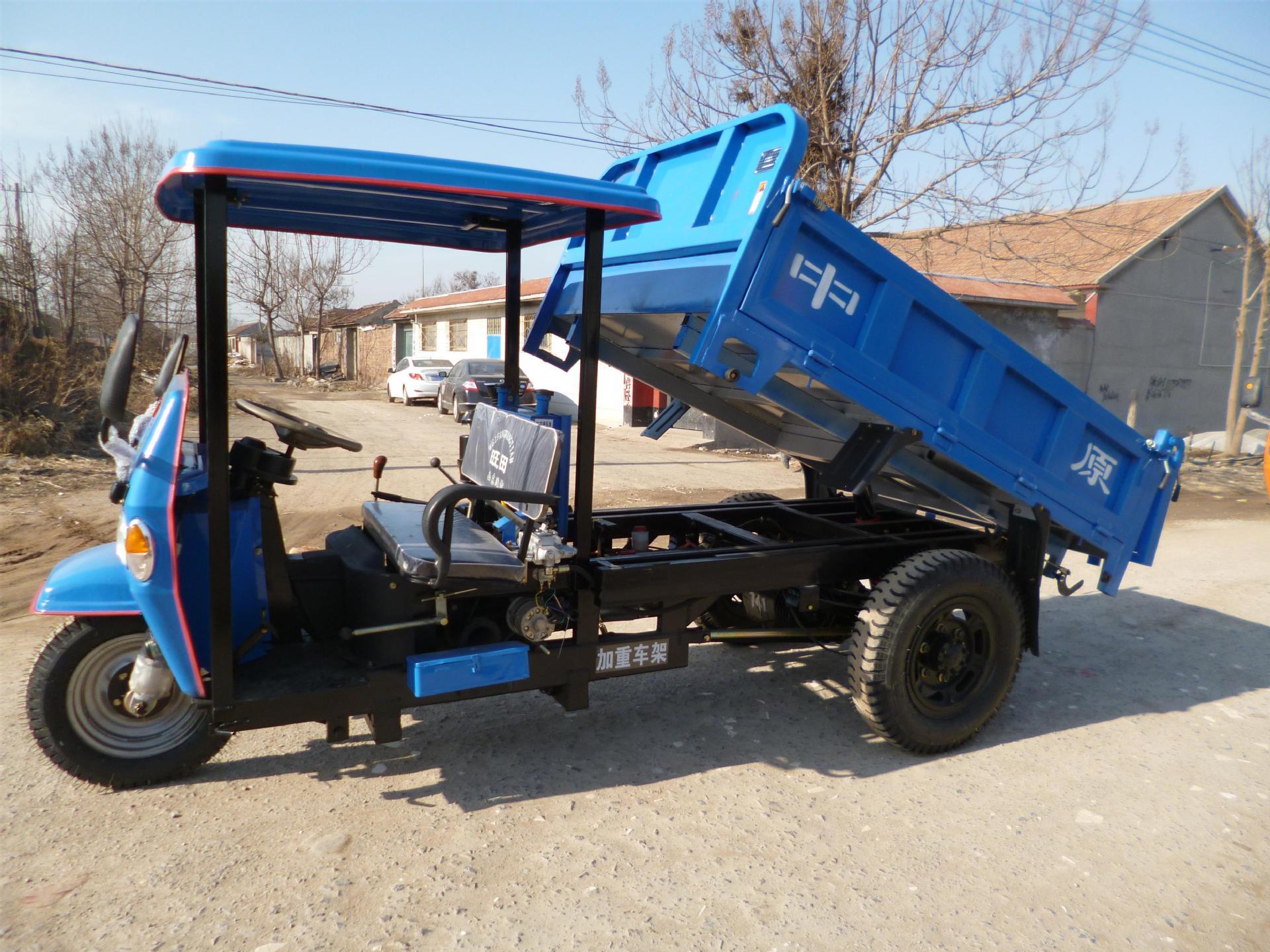 农用三轮车巨力 巨力型三轮车 遮阳顶棚 农用自卸三轮汽车 质量优