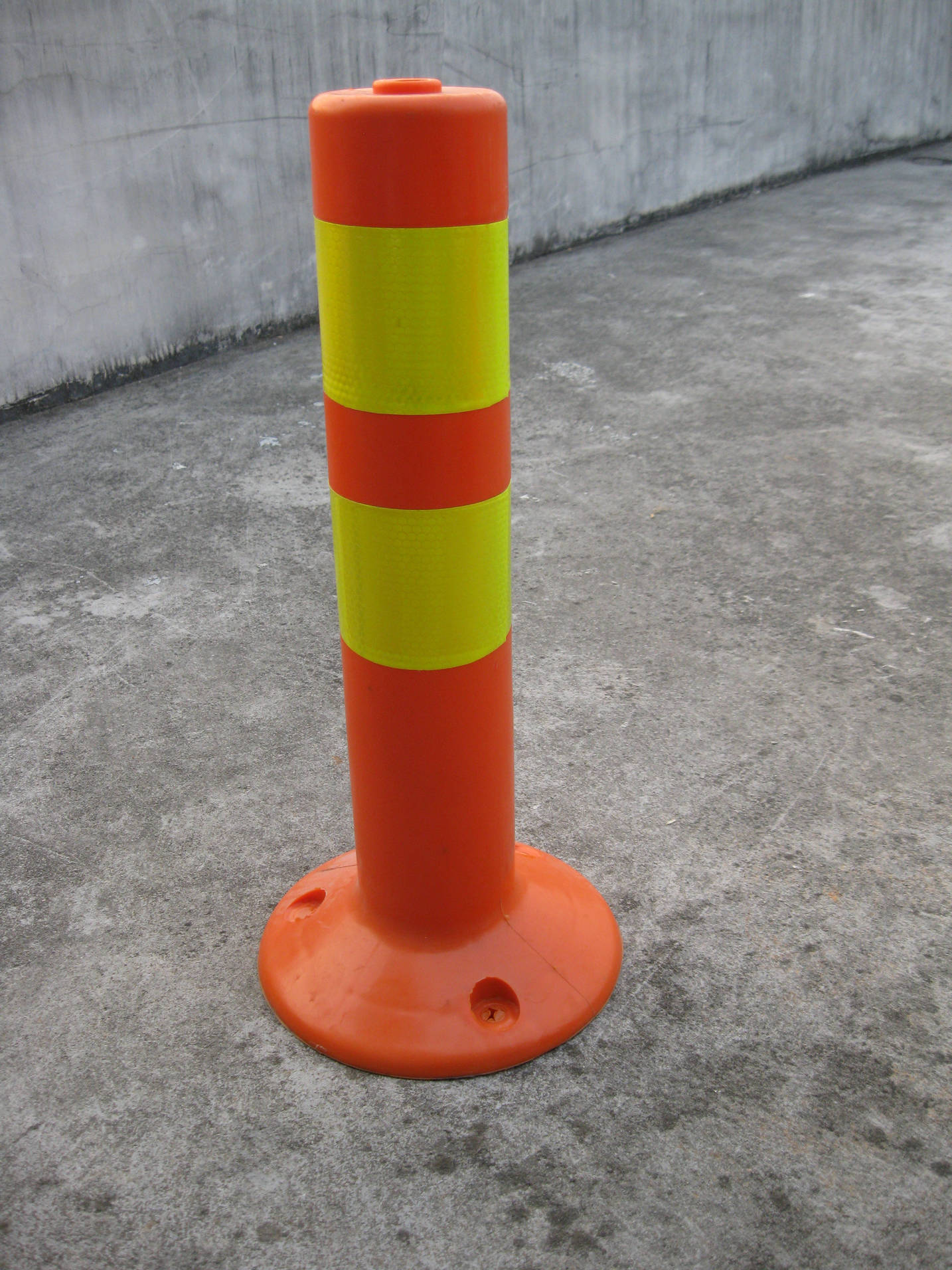 塑料警示柱 pu pe eva警示桩 柔性柱 耐撞柱 45cm 0.6kg 优质