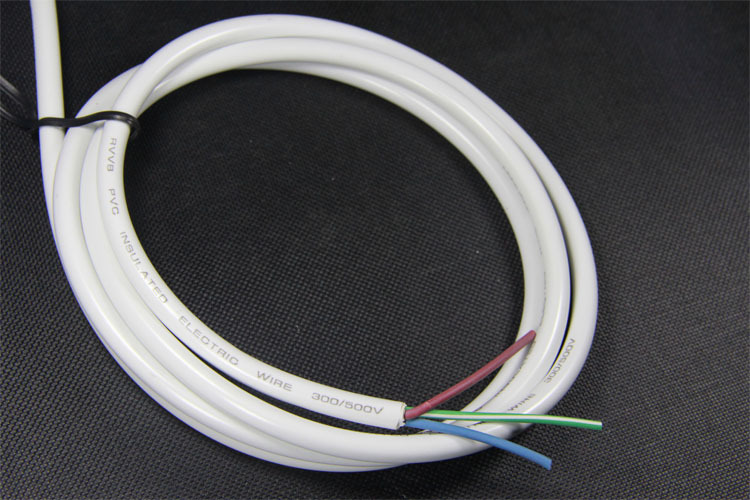 正大电源线厂家批发 高品质白色三芯圆电饭煲电源线