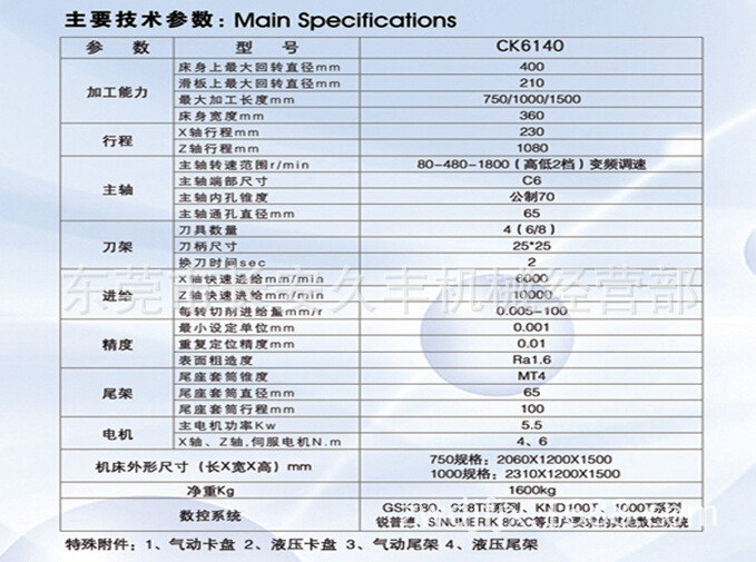 数控车床 封闭式ck6140数控车床 车床