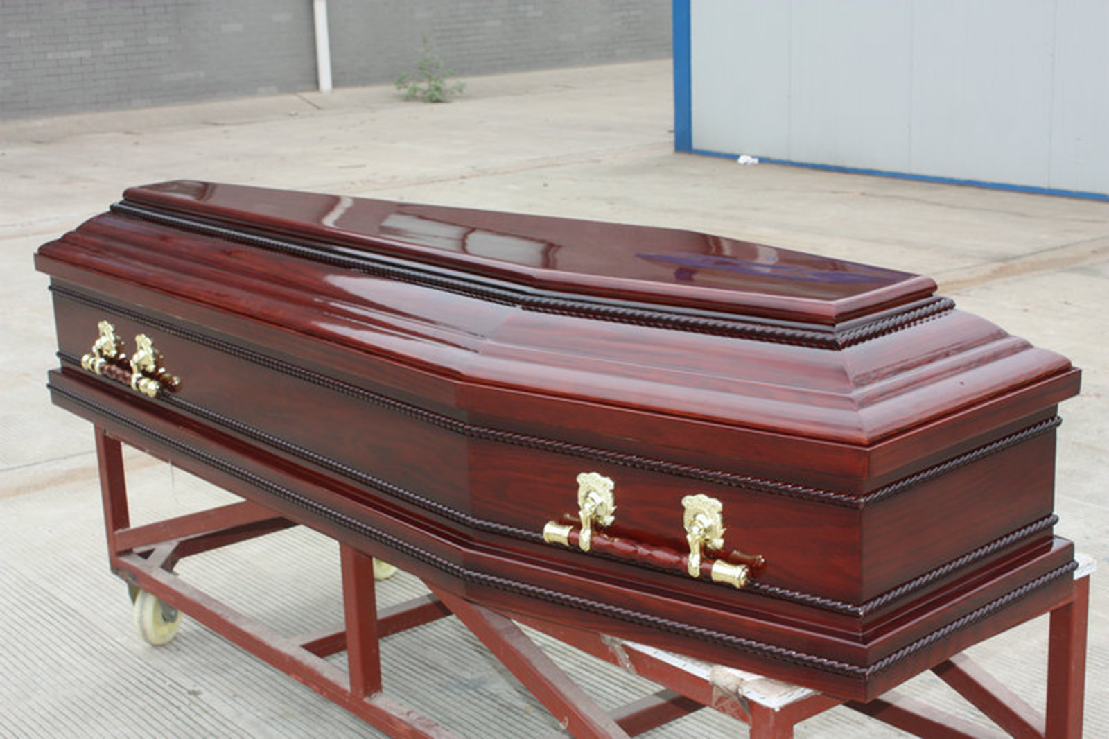 土葬棺材寿材欧式棺木纯实木有支烤漆厂家定制