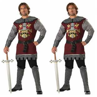 eaby新款外贸货源 欧美万圣节男款罗马骑士角斗士服 万圣节服装