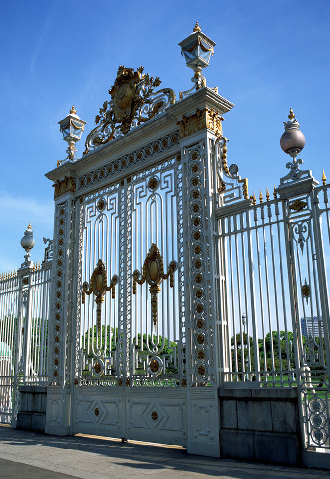 别墅庄园新农村建设用防盗铁艺门 花园铁艺大门加工定制 铁艺大门