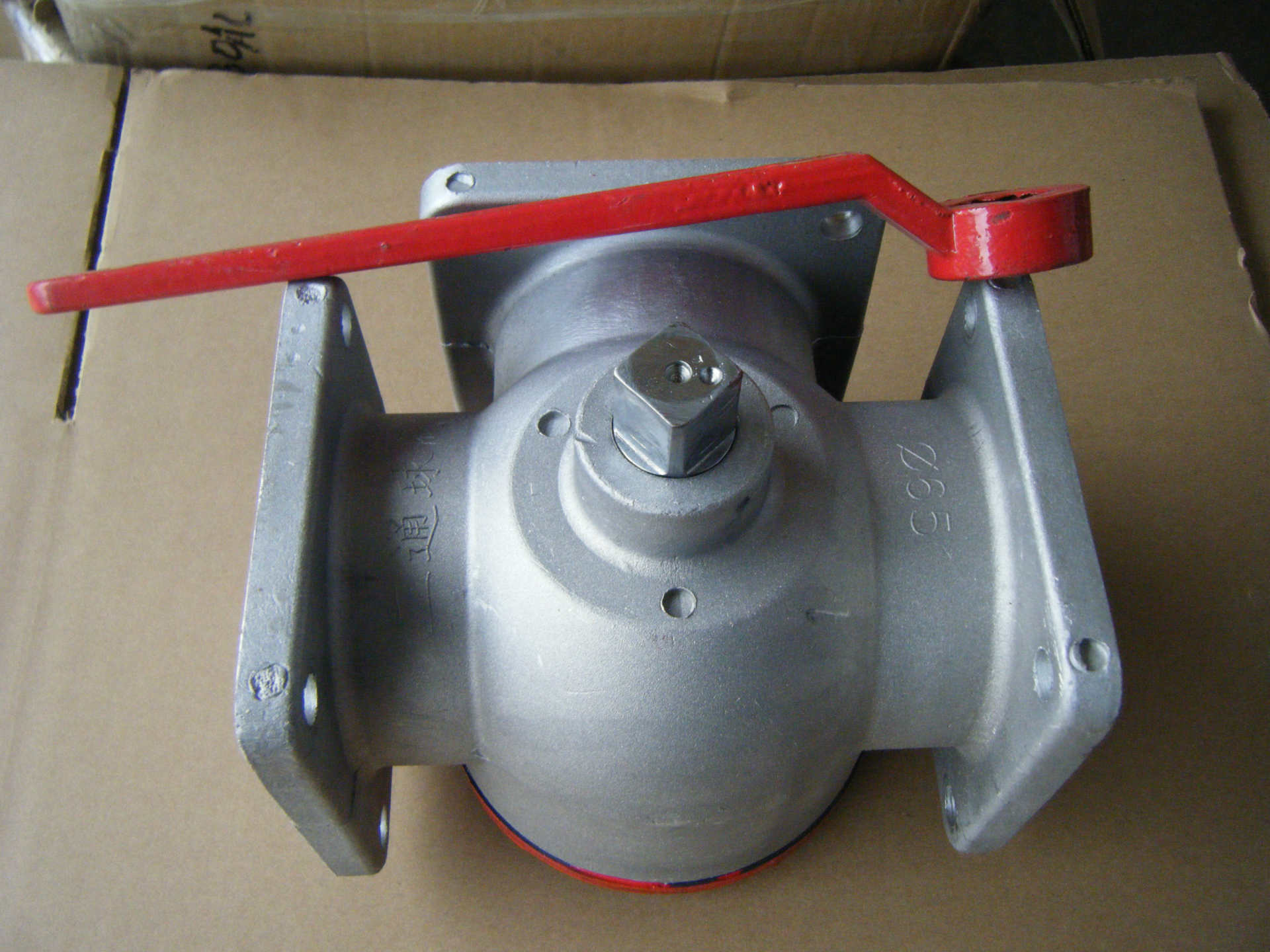 四位三通阀,洒水车/油罐车方形法兰球阀,2-3寸dn50-80铝合金阀