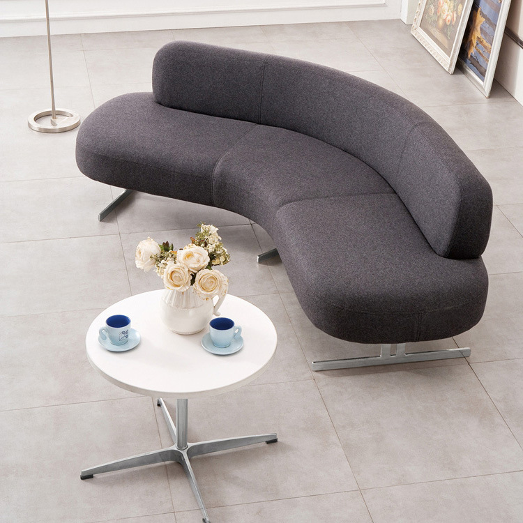 商务异开型沙发 椭圆形/弧形/创意/新潮/会客/沙发