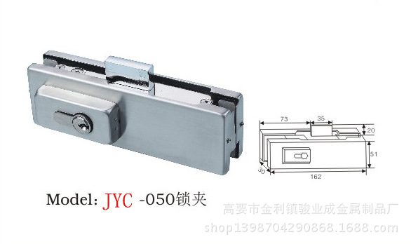 供应优质玻璃门夹锁JYC-050 不锈钢304门夹 骏业成玻璃门夹定制