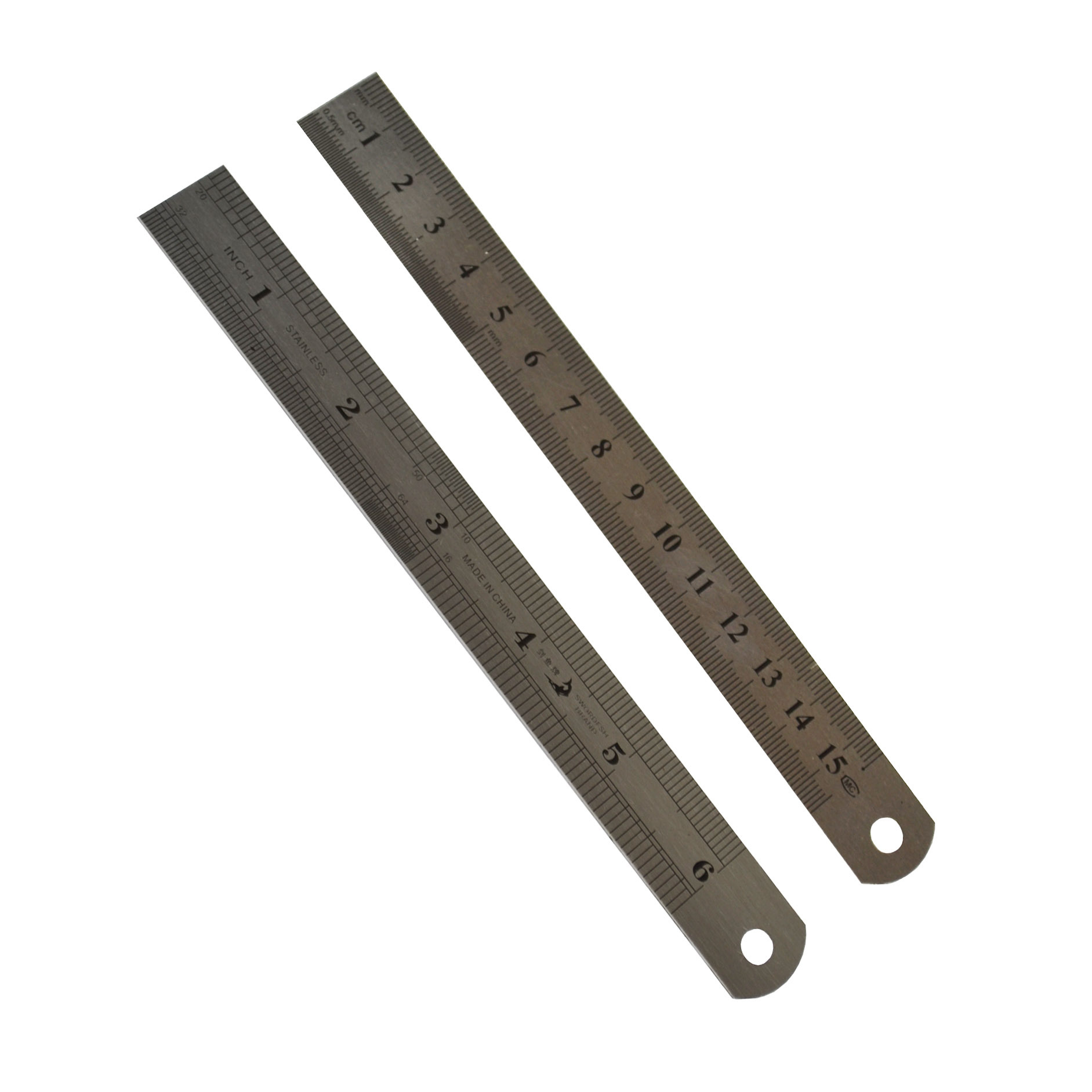 剑鱼牌不锈钢直尺 15-100cm耐磨耐用精准英寸尺 国际刻度钢尺批发