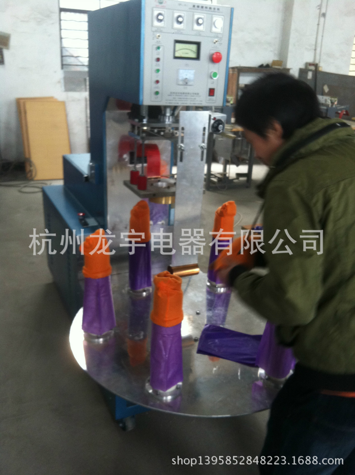 手套热合机 全自动六工位手套机 定制手套高频机
