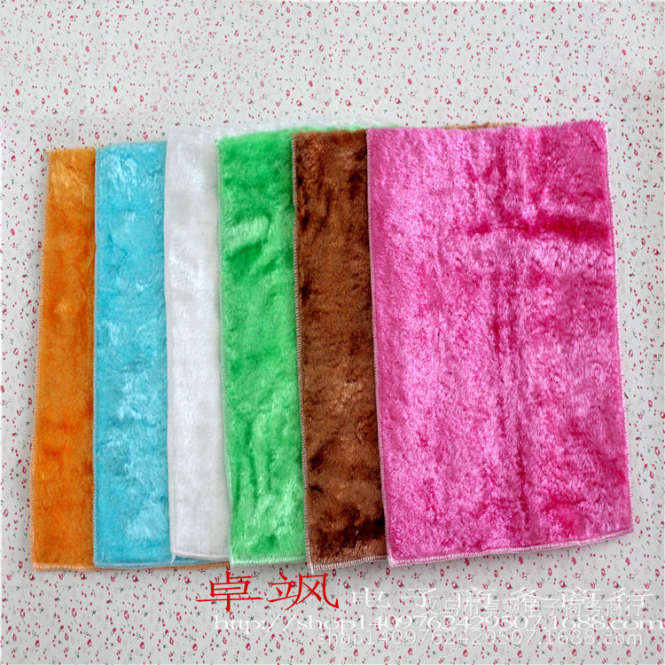 Korean New Home Kitchen Mercerized Cotton Dish Towel Gold Dishcloth Cleaning Scouring Pad Rag