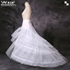 bride Panniers Wedding dress Tailing Skirt Elastic waist Adjustable thickening Fishbone three layers Organza Petticoat