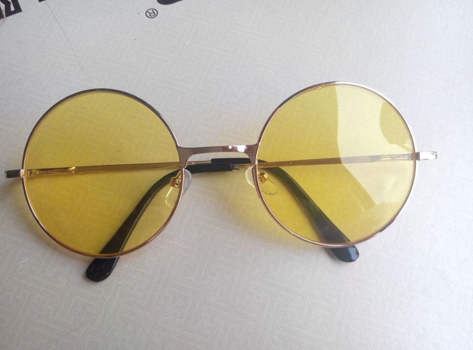 复古男女糖果色圆形眼镜眼眼镜近视墨镜镜框圆框眼镜架彩色眼镜片