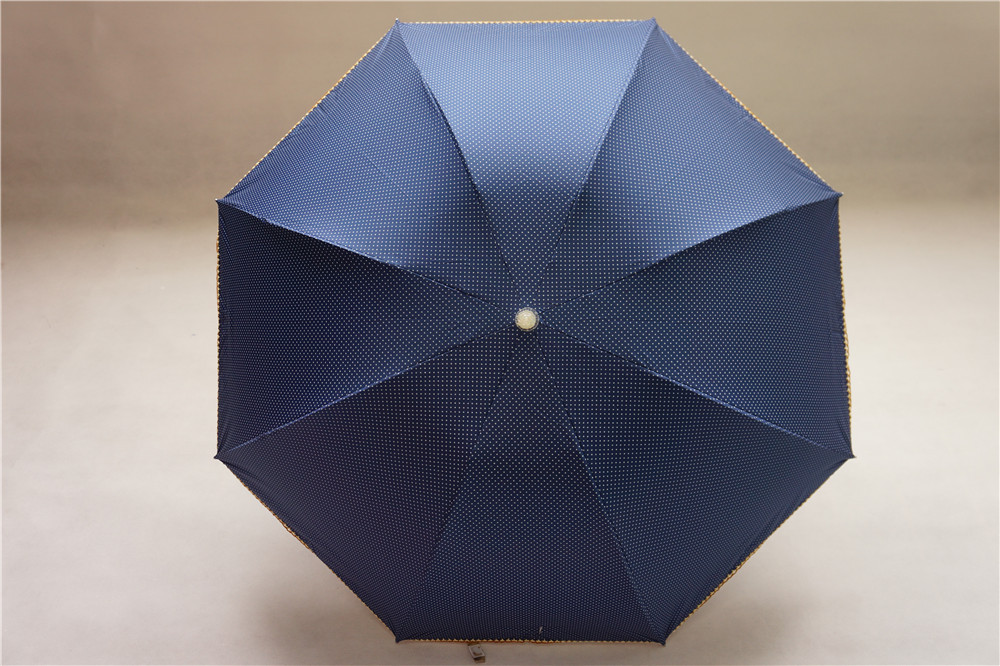 厂家直销 花边彩胶伞 心形图案晴雨伞 防紫外线便携三折伞