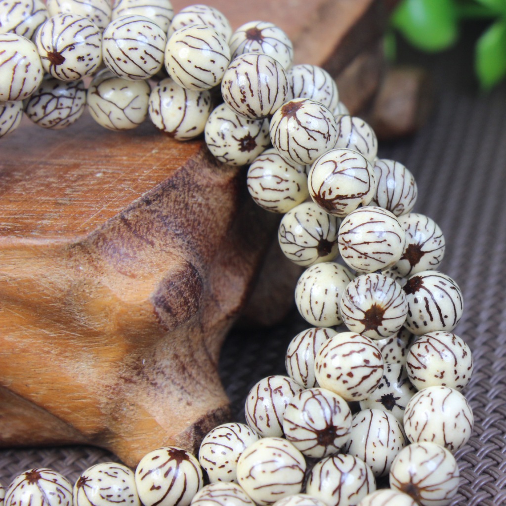 小金线菩提子 优质天然小金线菩提佛珠手链108颗 金线菩提子批发