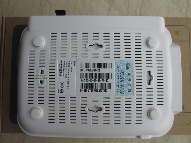 中兴光猫 中兴zxa10 f420四口宽带加两口电话epon光猫sip/h248 zxa10