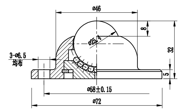 适用于输送系统,加工系统,包装机械的ws型万向球