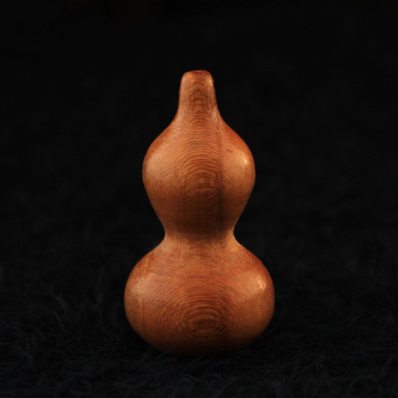 庚午文玩堂天然桃木小葫芦佛珠念珠手串diy配饰文玩配珠小件