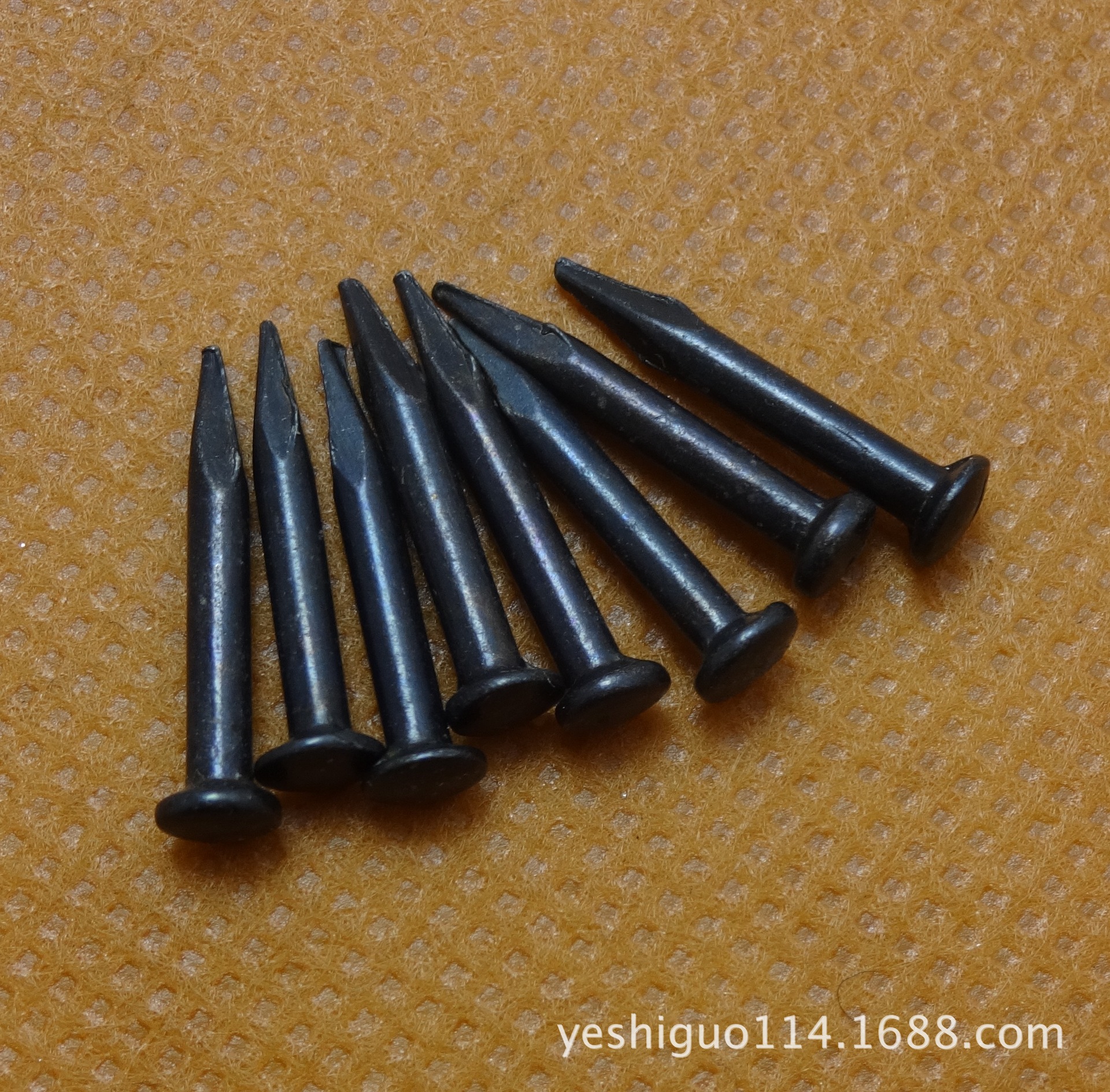 高硬度黑钢钉 型号规格16mmx2.0mm 材质65#高碳钢