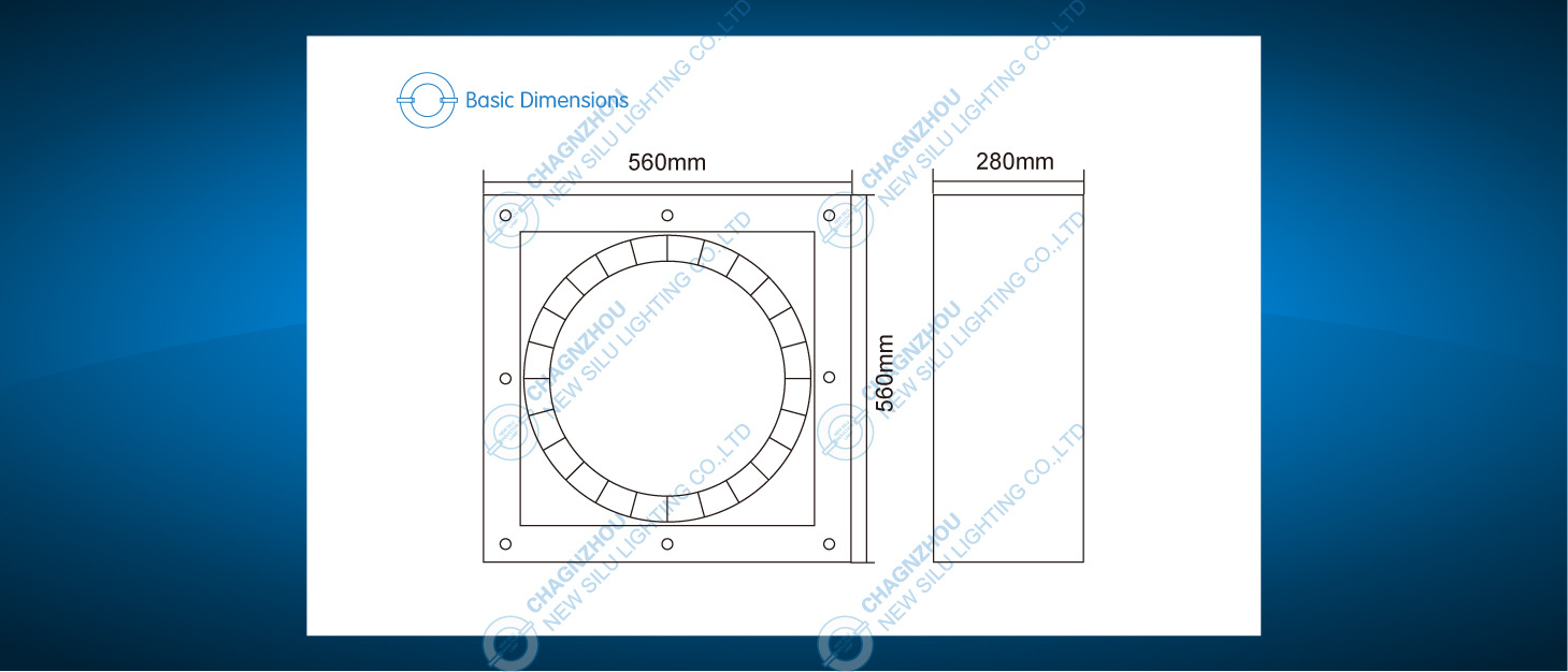 环形无极灯专用铝吸顶灯方形 低价促销防水