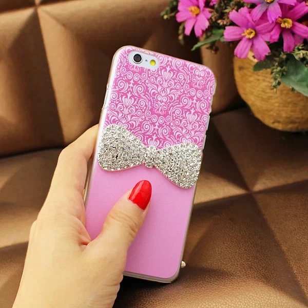 苹果6 iphone6 可爱粉色蝴蝶结