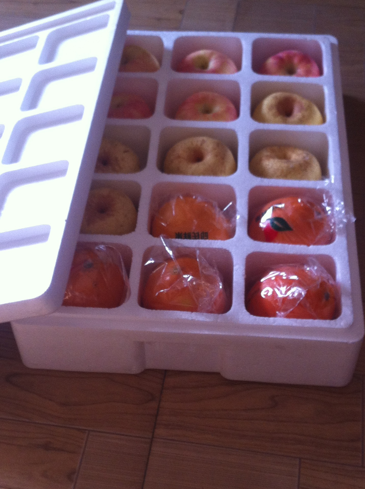 15格装水果栅格泡沫箱苹果泡沫箱批发