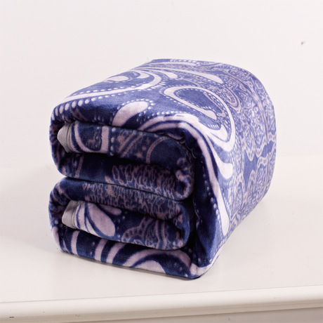 超柔法莱绒毯 加厚毛毯 法兰绒包边儿童毯子 单双人床单