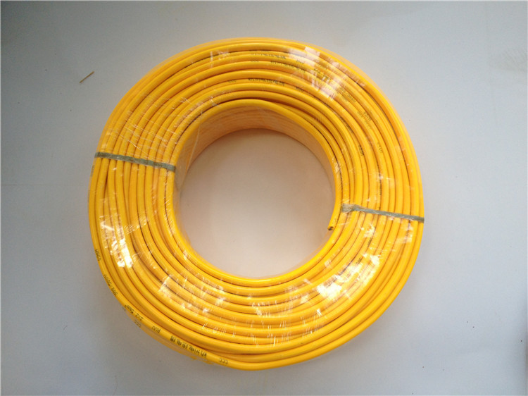 双胶线 黄色护套线 2*2.5 100米 纯铜电源线