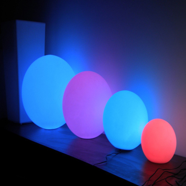 led发光圆球 滚塑圆球 变色球 发光家具夜光球小夜灯 发光立方体