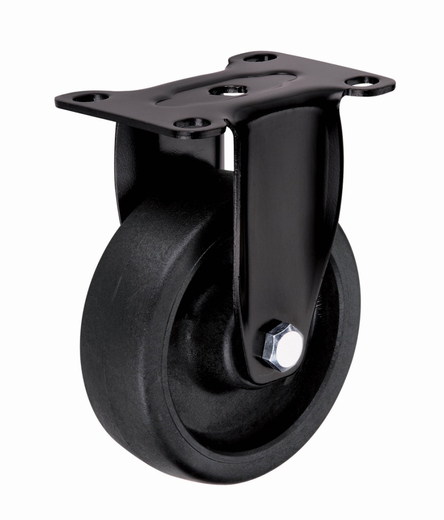 耐高温脚轮,黑色双轴承轮,耐高温260度,定向轮,定向脚轮