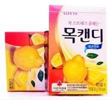 韓國進口糖果 樂天潤喉糖木瓜/草莓味生姜味薄荷潤喉糖 38g