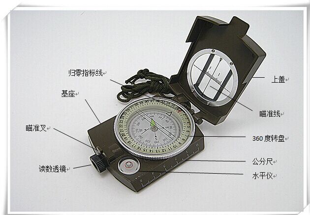 户外专用指南针多功能指南针礼品指南针美式指南针