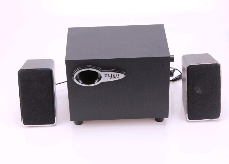 达力尔sp-360音箱 2.1usb纯木质低音炮笔记本台式机多媒体音响