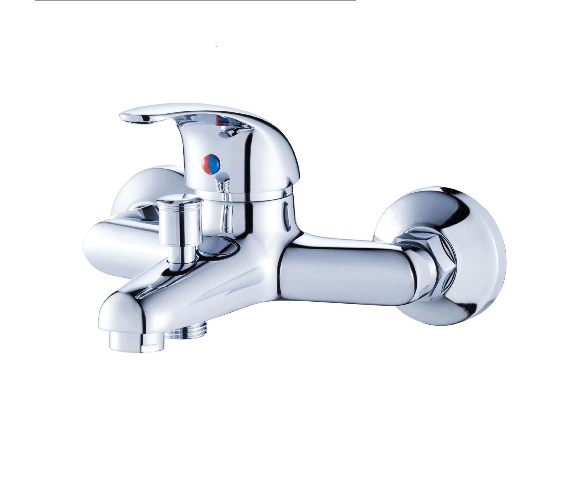 厂家直销出口经济型纯铜铸造40乔灯三联浴缸冷热水龙头卫浴