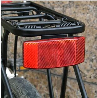 自行车山地车碟刹 v刹钢货架反光片 反光板 夜骑反光贴 反射尾灯