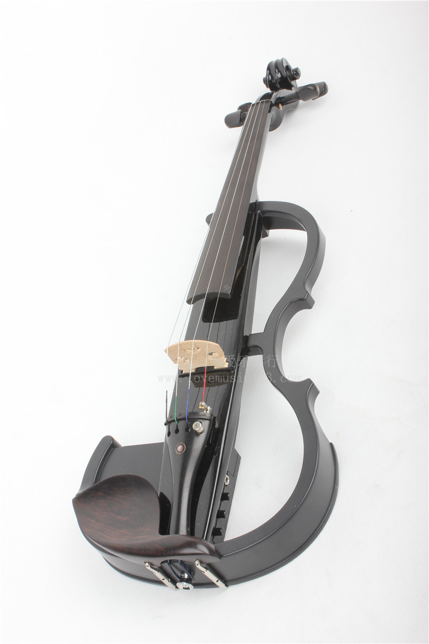 厂家直销 4/4黑色电声小提琴 亮光 艺术小提琴 拉弦类乐器 批发a