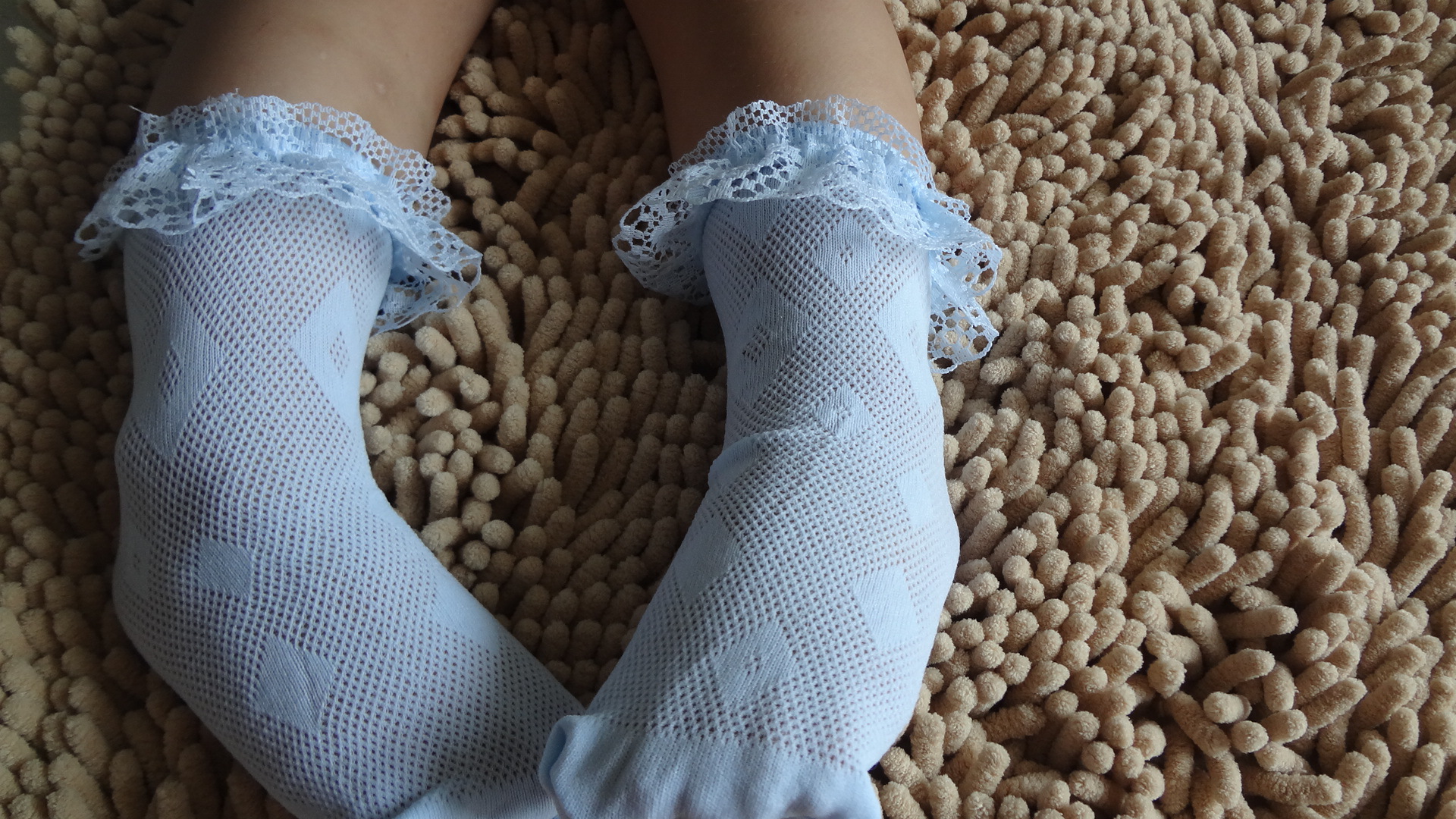 儿童花边袜 薄丝质童袜 蕾丝夏天彩色公主袜 女童舞蹈袜子