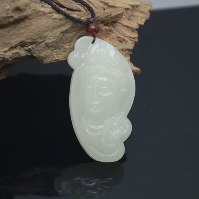 厂家直销阿富汗玉玉器观音头像 阿富汗玉玉石挂件批发88002799