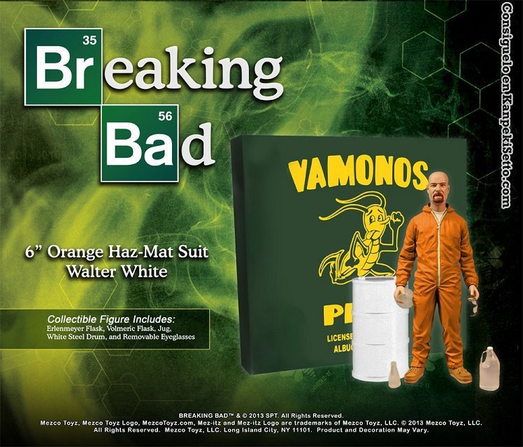 mezco 蚂蚁绝命毒师人偶制毒师【老白】橙色版 breaking bad 手办