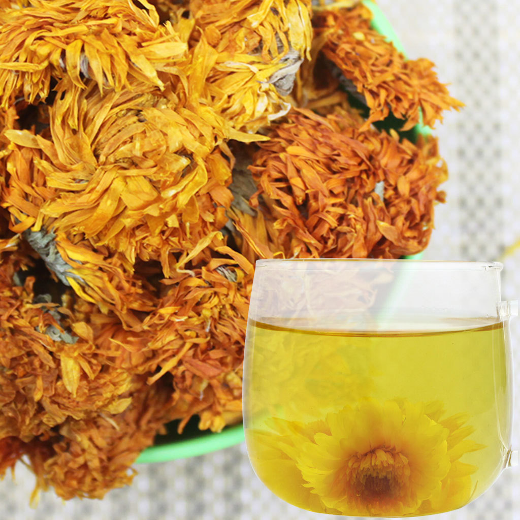 干花批发 金盏花 金盏菊散装批发金盏菊干花 原料批发厂家直